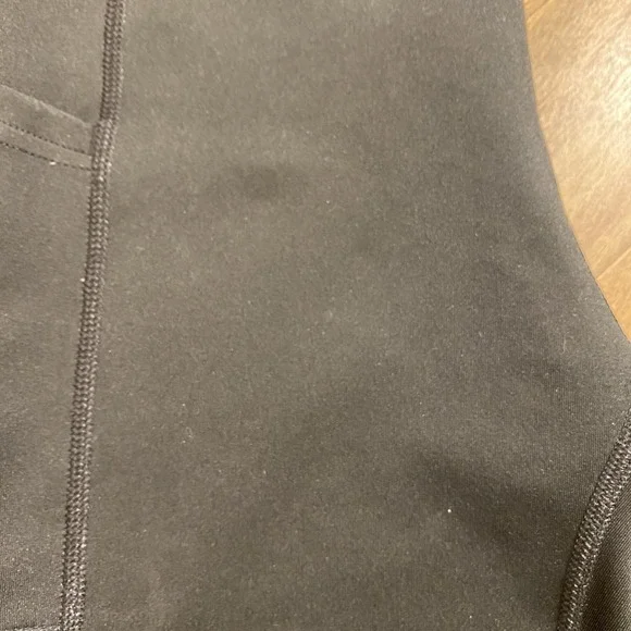 Adidas Climalite Leggings Side Pocket Women's Small Black White Stripe - Picture 9 of 11